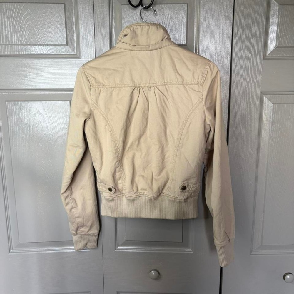 Aeropostale fur jacket  Size M  y2k fur preppy fairy cottagecore spring summer - Picture 3 of 4